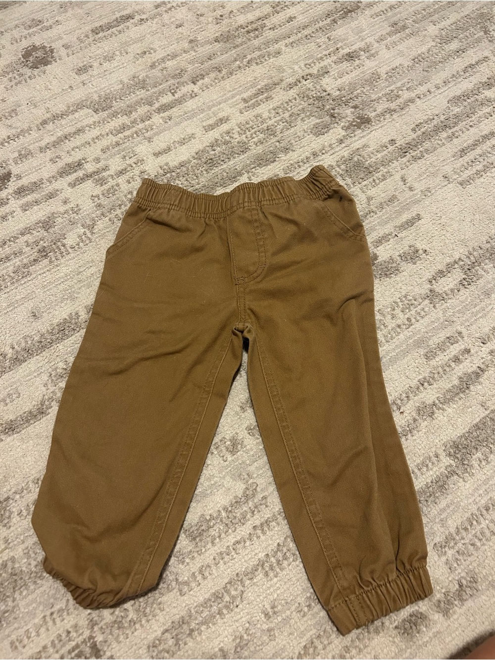 Nautica Kids Brown Elastic Cuffed Joggers